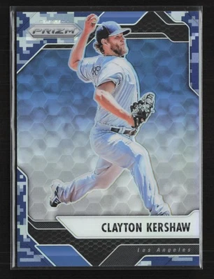 2017 Panini Chronicles #32 Clayton Kershaw Prizm Camo Los Angeles Dodgers - Image 1 of 2