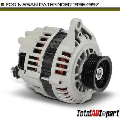 Alternador para Nissan Pathfinder 1996-1997 V6 3,3 L 90A 12 V CW polea de 6 ranuras Foto 1 de 4