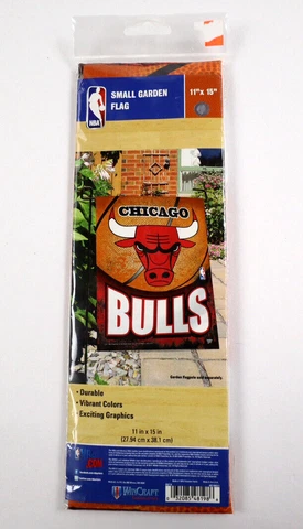 WinCraft Chicago Bulls Basketball Print NBA GARDEN FLAG 11x15 Inch NEW Cover
