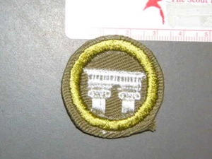Insignia de mérito Boy Scout arquitectura circa '46-'59 6988T - Imagen 1 de 1