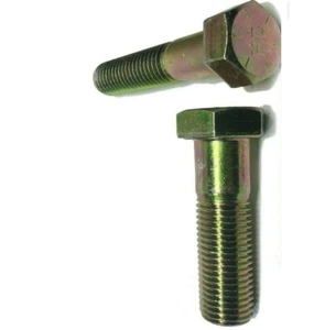 Pr-Mch 3/8-16 X 5-1/2" PT, Hex Bolt Yellow Zinc Plated Grade 8 Cap Screw Coar... - Picture 1 of 1