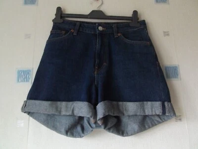LADIES DENIM SHORTS  SIZE appx 8 (26)  DARK BLUE  *MONKI* - Image 1 of 2