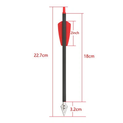 7in Crossbow Bolts Carbon Arrows Hunting Blade Arrowheads 2" Vanes Archery Shoot - Image 1 of 4