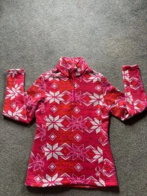 MUJER SPYDER 1/2 CREMALLERA ESQUÍ SUÉTER ROJO, ROSA BRILLANTE, NARANJA, BLANCO COPO DE NIEVE 8(M) Foto 1 de 4