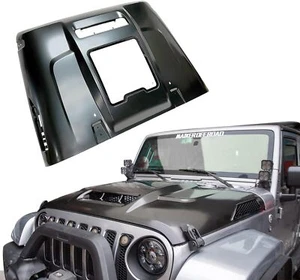 Space Capsule Hood For 2007-2018 Jeep Wrangler JK JKU Vented Heat Dispersion - Picture 1 of 10
