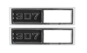 1968 Chevelle Impala Camino 307 Front Marker Light Bezels New TrimParts - Picture 1 of 1