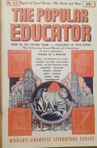 Vintage 1940 The Popular Educator Stephen Foster Henry James Japanese Religions - Imagen 1 de 6