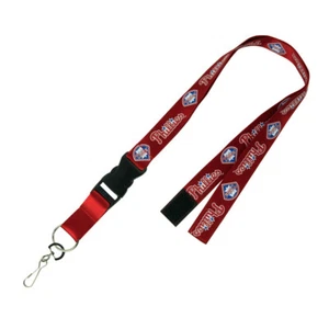 PHILADEPHIA PHILLIES RED DETACHABLE BREAK AWAY LANYARD NEW & OFFICIALLY LICENSED - Picture 1 of 1