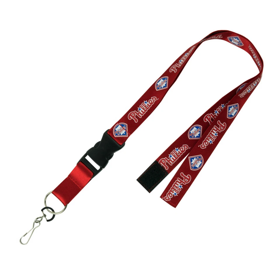 PHILADEPHIA PHILLIES RED DETACHABLE BREAK AWAY LANYARD NEW & OFFICIALLY LICENSED - Image 1 of 1