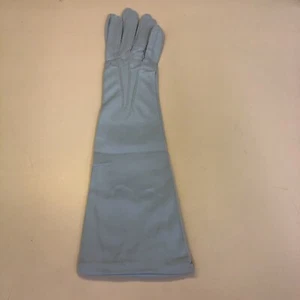 Vintage Van Raalte Opera Gloves, Light Blue, Nylon, Sz 7, 15” Long - Picture 1 of 5
