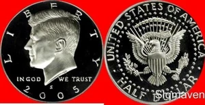 2005 S Clad Kennedy Half Dollar Deep Cameo Gem Proof No Reserve - Picture 1 of 1