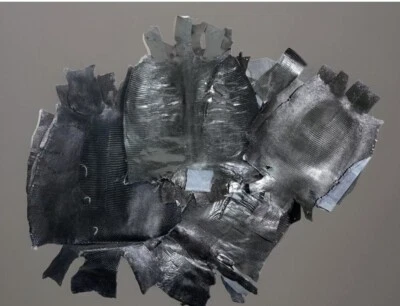 Black Genuine Lizard Belly Skins grade A-B (Read Description) Hide/ Pelt Glossy - Image 1 of 4