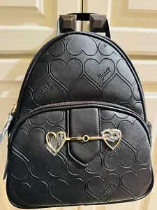 Juicy Couture ""Love Is Juicy Rucksack"" Herz Lakritze schwarz Rucksack - Bild 1 von 6