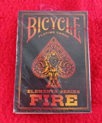 Bicycle Poker Playing Cards - Element Series: FIRE - SEALED DECK Made In USA New - Image 1 of 4