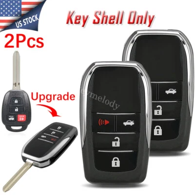 2 para Toyota Camry Corolla 2012-2020 4Btb llavero abatible estuche convertible TOY43 Foto 1 de 4