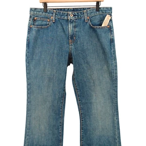 Ralph Lauren Polo Jeans Womens 14x32 Blue Denim Kelly Low Rise Boot Cut 35"W NEW - Picture 1 of 13