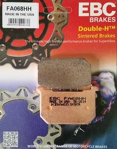 EBC/FA068HH Sintered Brake Pads (Rear) for Kawasaki GPZ550/1100, GT750, Z1000... - Picture 1 of 2
