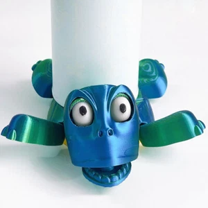 Turtle Coaster with SURPRISE ACTION Gets Extra Cute as a Cup Holder OD - Picture 1 of 13