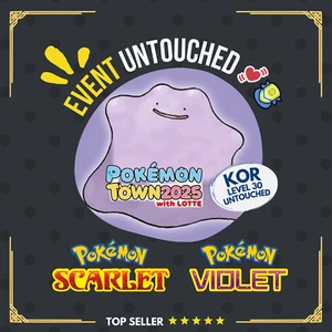 Ditto Event Korea Pokémon Town 2025 250425 Lotte Distribution Scarlet Violet - Picture 1 of 7