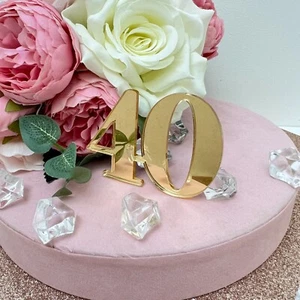 Dijes acrílicos para pasteles número FontC 2 pulgadas 3 pulgadas 4 pulgadas fiesta de cumpleaños aniversario - Imagen 1 de 4