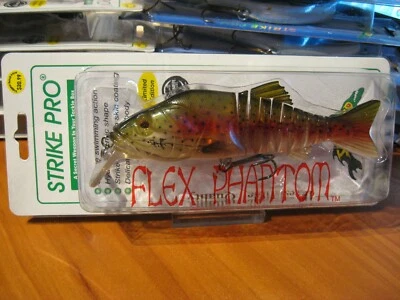 StrikePro 6 3/4" Multi-Jointed Flex Phantom 3.25 Oz Fishing Lure Brown Trout - Image 1 of 4