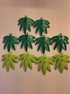 Lego 30239 SwordLeaf Plant Green & Lime x 10 U Clip - Picture 1 of 1