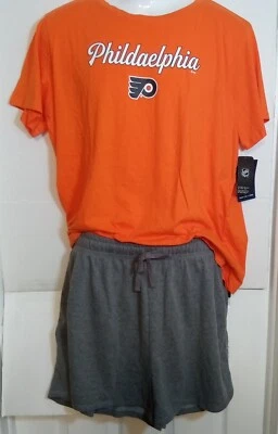 Philadelphia Flyers NHL Fanatics Short Sleeve Shorts Pajama Set Women's 3XL - Image 1 of 4