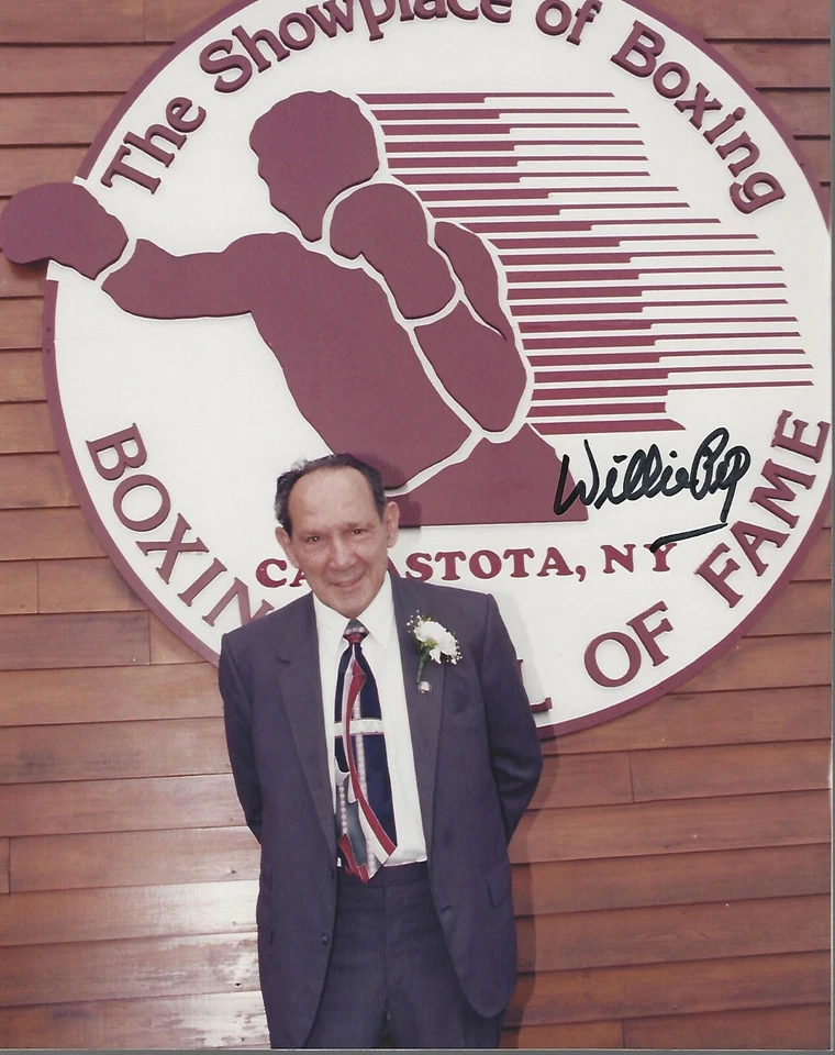 Foto autografiada de Willie Pep 8x10 #3 certificado de autenticidad JSA Foto 1 de 1