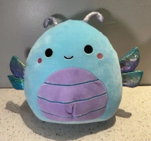NUEVO CON ETIQUETAS Squishmallows 8" HEATHER Libélula Rainbow Wings 2021 Azul Teal Peluche Suave - Imagen 1 de 6