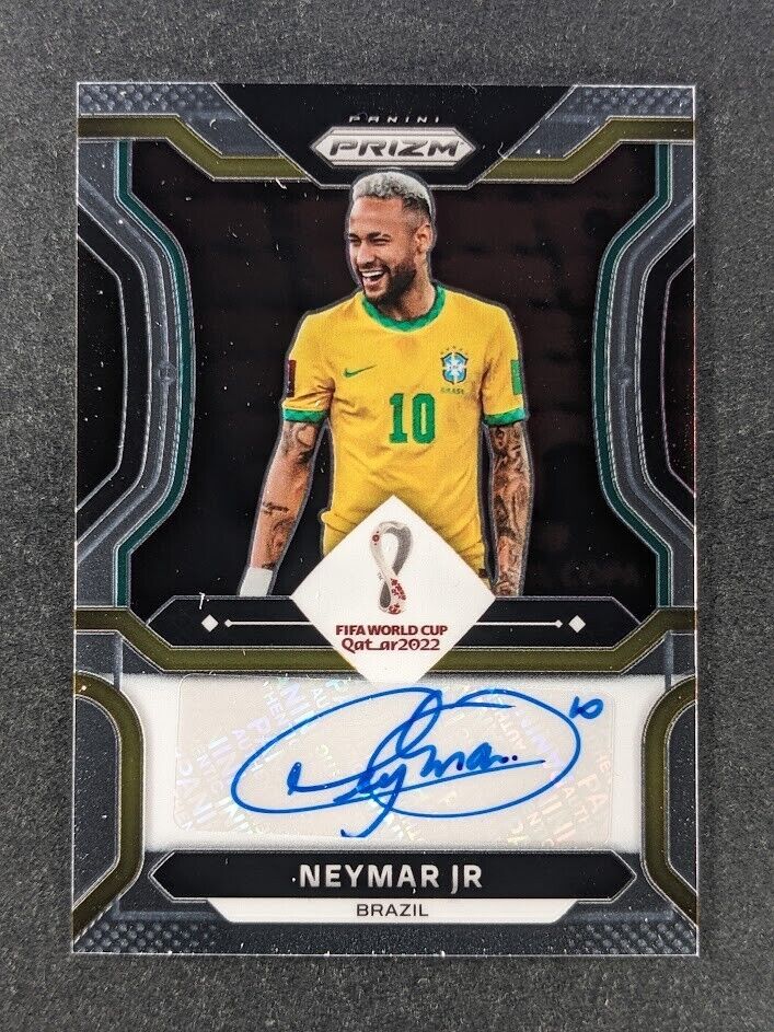 2022 Panini Prizm FIFA World Cup NEYMAR JR Auto Signatures #S-NJR Brazil