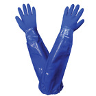 Froschbekleidung dreifach getaucht PVC Handschuhe Schulterlänge Chemikaliensicherheit Größe L