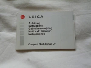 LEICA Compact Flash LEICA CF Instructions Manual - Picture 1 of 1