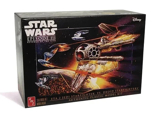 AMT Star Wars Starfighter vs Droid Plastic Model Kits 1436 - Image 1 of 1