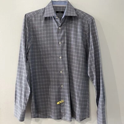 Camisa social masculina Sarar EU40 azul, preta, branca xadrez - Imagem 1 de 4