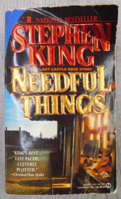 Needful Things By Stephen King Signet Books 1st Print Paperback 1992 Castle Rock - Image 1 of 4