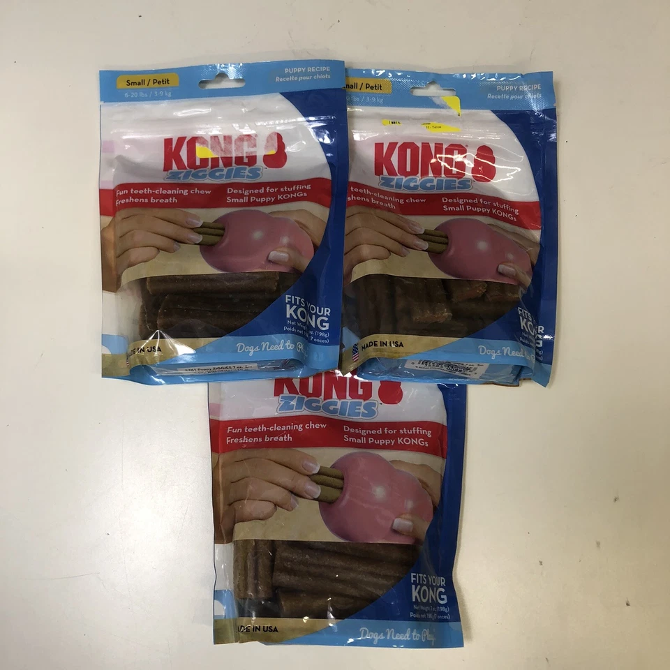 KONG Company Small Puppy Ziggies 7 Ounce XZ61