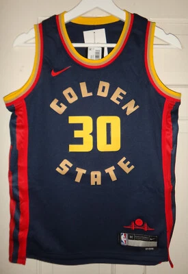 Youth Stephen Curry Nike Golden State Warriors City Edition Swingman Jersey $100 - Image 1 of 4