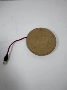 Grovemade Wireless Charging Pad Cork Steel Red Qi Charger iPhone - Picture 1 of 5