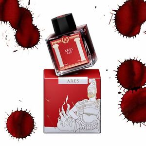 Laban Greek Mythology Bottled Ink for Fountain Pens in Ares Dark Red - 50ml NEW