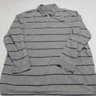 The Foundry Men's Adult Size 2Xlt Polo Rugby Gray Cotton Long Sleeve