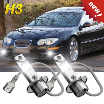Kit de conversión de luces antiniebla LED DRL bombillas H3 para Chrysler 300M 1999-2004 Foto 1 de 4