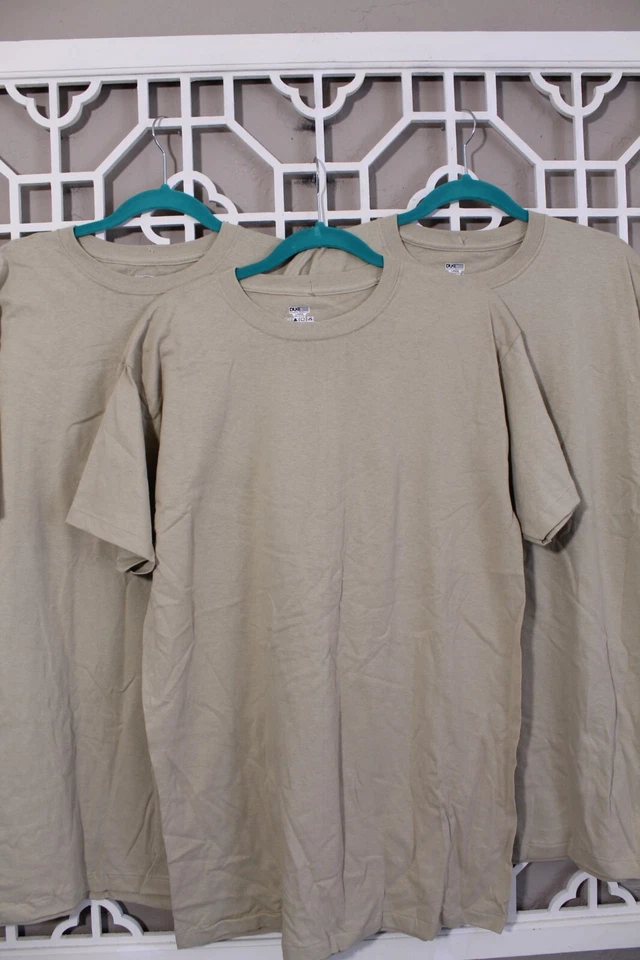 3 camisetas vintage Duke para hombre L beige hechas en EE. UU. puntada única algodón en blanco para hombre Foto 1 de 4