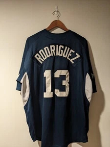 Vintage New York Yankees Rodriguez MLB Baseball Blue X-Large Jersey - Picture 1 of 12