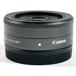 Canon EF-M 22mm F/2 STM AF Lens EOS EF-M Mount Black Confirmed Operation - Picture 1 of 5