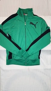 Vintage Puma Jacket Eagles Kelly Green St Patricks Day Old School Puma Medium - Picture 1 of 16