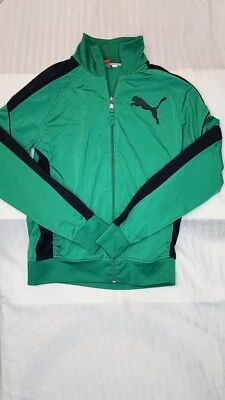 Vintage Puma Jacket Eagles Kelly Green St Patricks Day Old School Puma Medium - Image 1 of 4