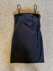 Vintage 1990s Slinky Empire Waist Mini Dress - Size L - Finesse USA - Picture 1 of 9