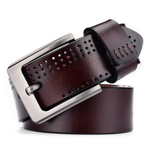 BERRERI Mens 100% Genuine Leather Casual Formal Black Brown Belt with Gift Bag