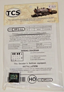 TCS #1412 DP2-LL HO DCC Decoder for Proto-2000 locomotives with 2 Lights NEW - Picture 1 of 2