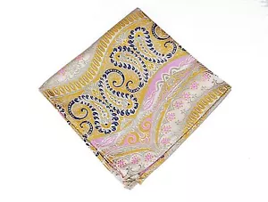 Lord R Colton Masterworks Pocket Square - Galapagos Sun Yellow Silk - $75 New - Picture 1 of 2